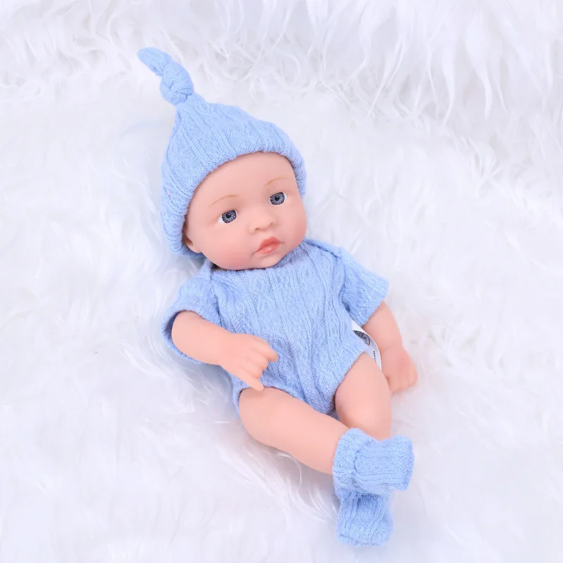 20CM Reborn Baby Doll Toddler Real Soft Touch Mini Soft and Full Body Silicone Reborn Toddler Doll lifelike Newborn Doll Toys - Image 3
