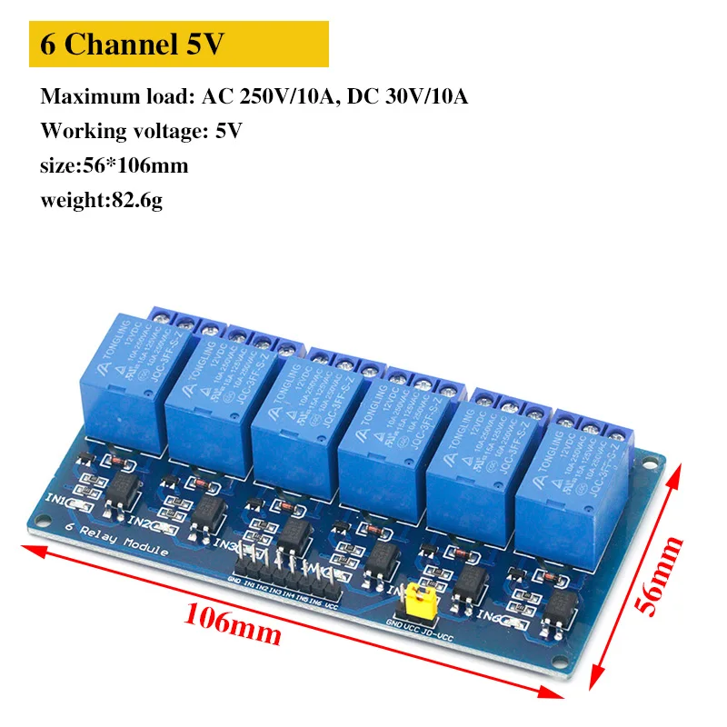 6 Channel 5V