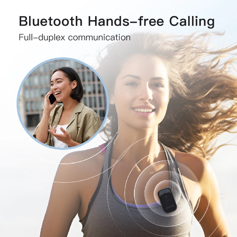 Portable Mini Bluetooth Speaker Built-in Microphone Clip Magnetic Bike Golf Waterproof Wearable for Outdoor Sports