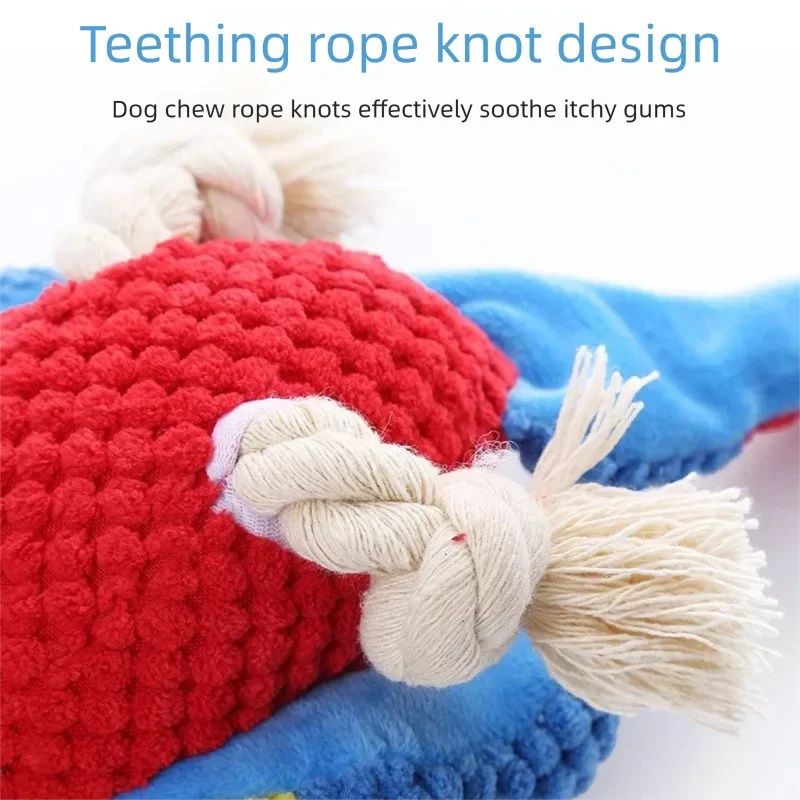 Puppy Toys Parrot Shaped Dog Toy With Squeaking Filling Suitable For Small And Medium-Sized Dogs To Play GWJ30_voghion.com