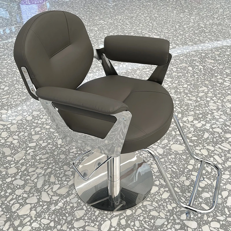 

Rolling Hair Barber Chair Tattoo Hairdressing Luxury Make Up Chair Luxury Ergonomic Chaise Coiffeuse Barbershop Furniture CM50LF