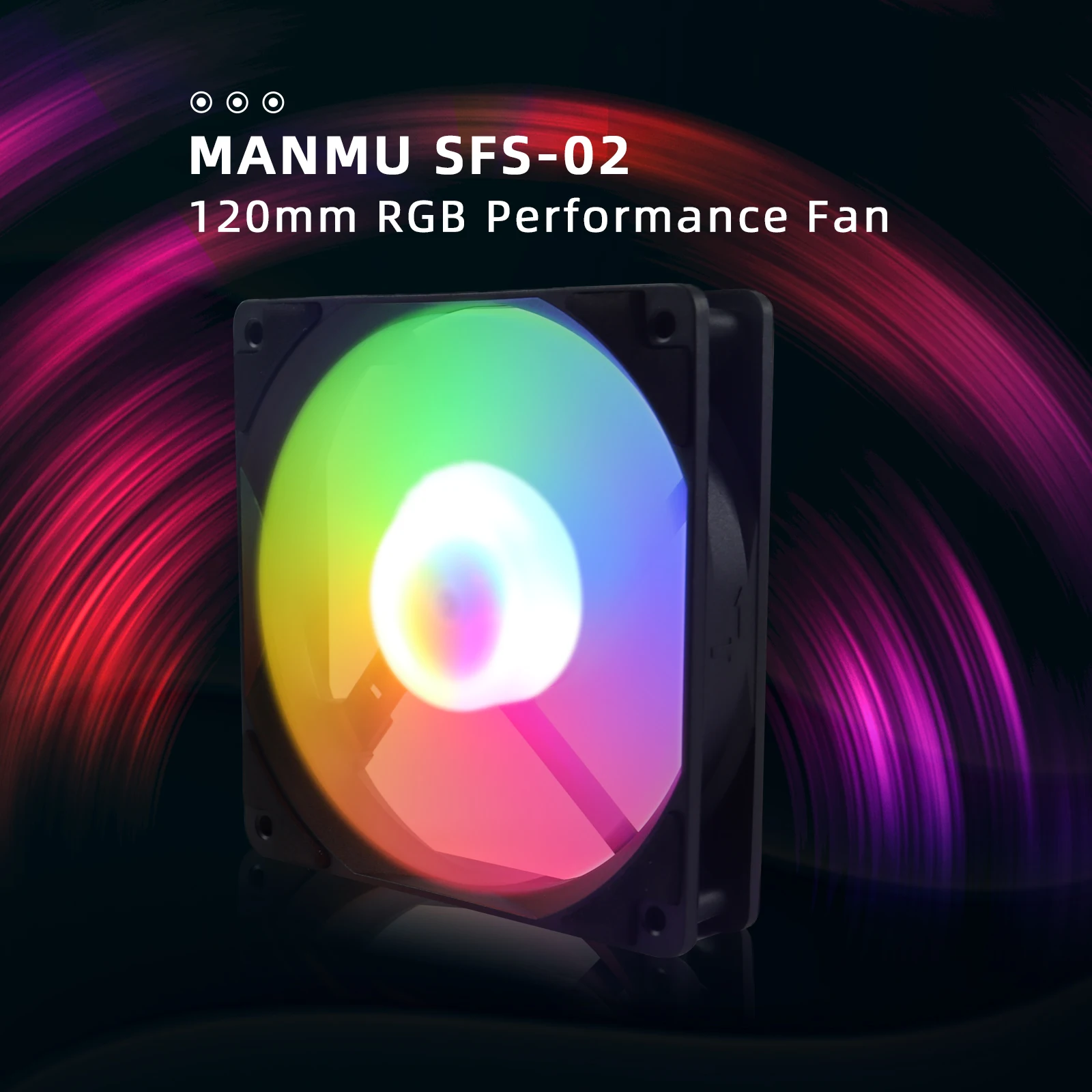 만무 빅 프로모션 PC 케이스 선풍기 RGB LED 컴퓨터 공기 냉각 팬, 4 핀 게임용 쿨러, 120mm