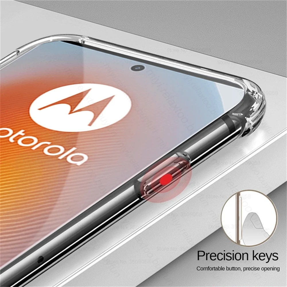 Crystal Clear TPU Soft Cover for Motorola Edge 50 Fusion - Enhanced Camera Protection