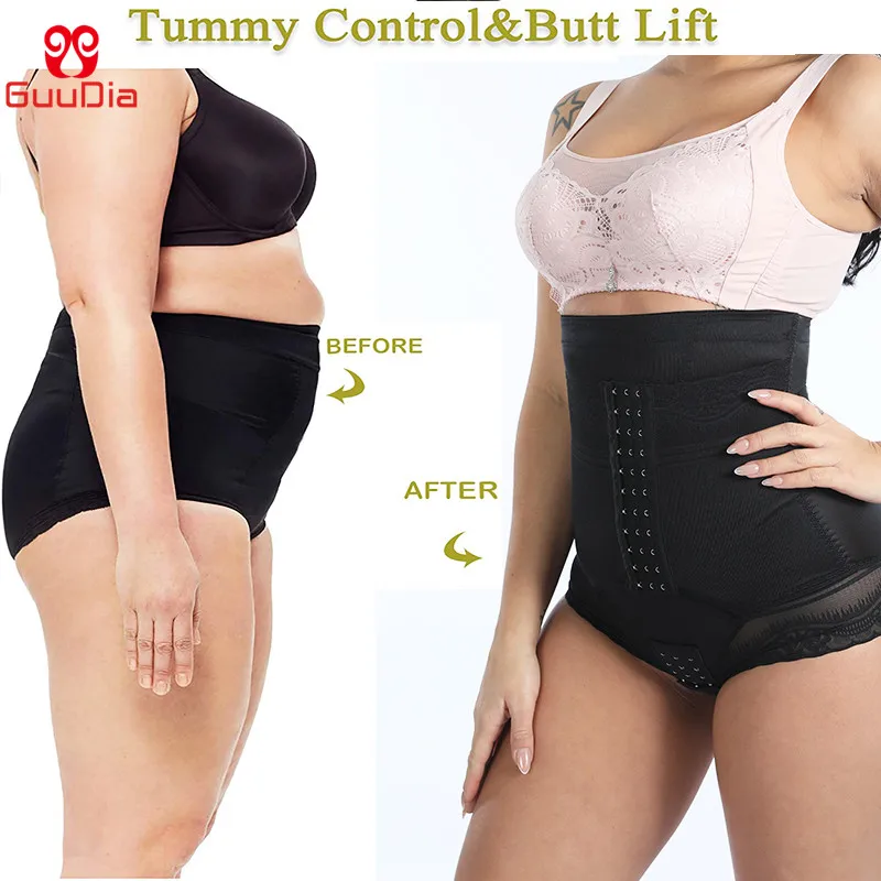 GUUDIA High Waist Trainer Body Shaper Corset Tummy Control Panties Open  Crotch Shapewear Slimming Panties Seamless Postpartum