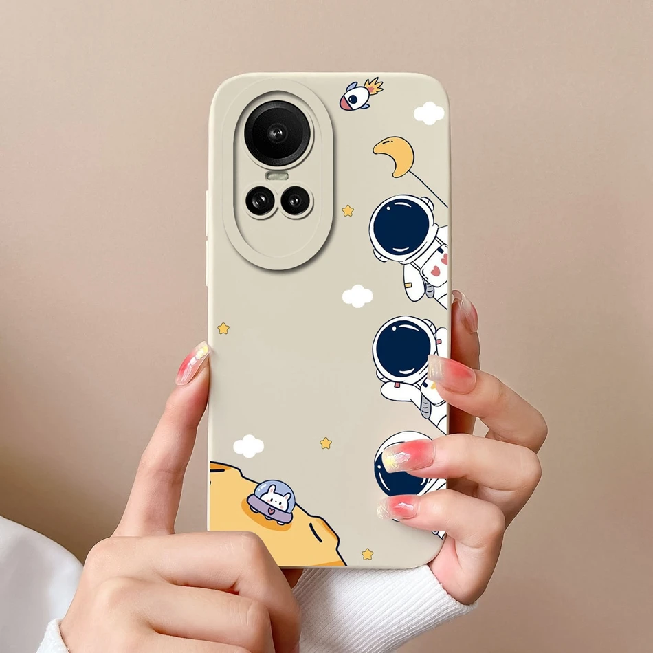 XTCASE Cover Magnetica per Oppo Reno 10/Reno 10 Pro, Ultra Sottile Custodia Traslucida Opaca Retro Resistente ai Graffi Paraurti in TPU Antiurto Protettiva Case, Nero
