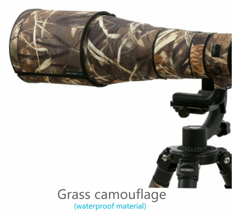 Waterproof Lens Coat Camouflage Lens Cover For Sony FE 100-400mm GM Lens - Waterproof Protective Coat With 1.4x TC Compatibility Camera Lens Cover - View #11