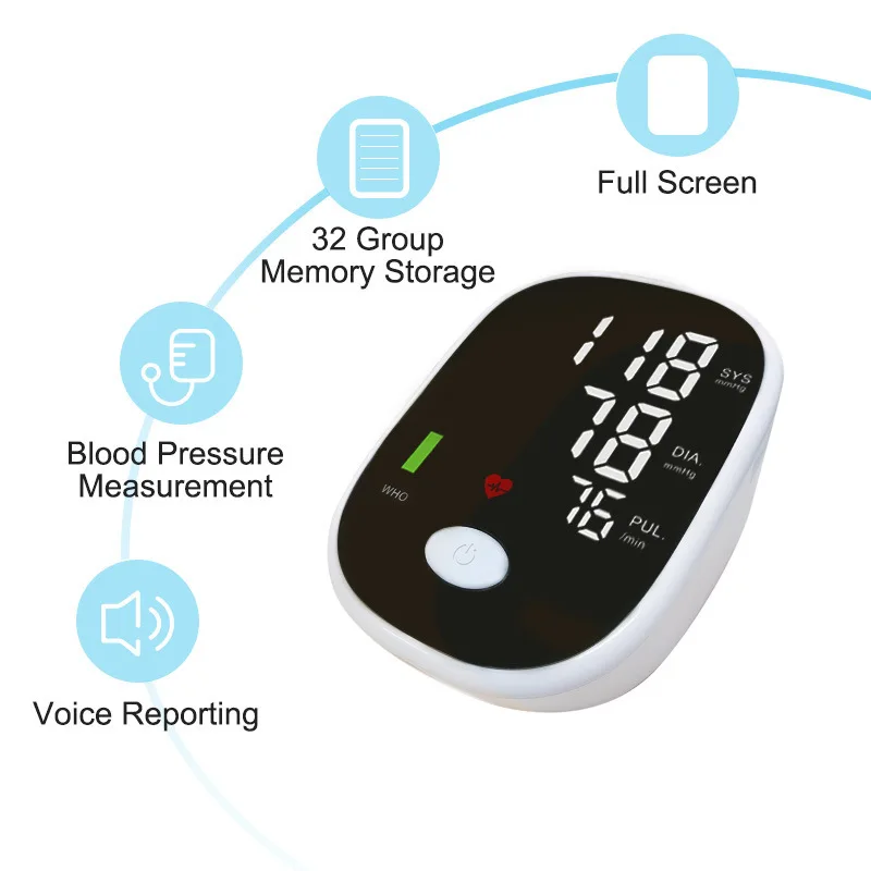 Arm Type Electronic Blood Pressure Monitor, Intelligent Blood Pressure Measuring Instrument, Household Monitor