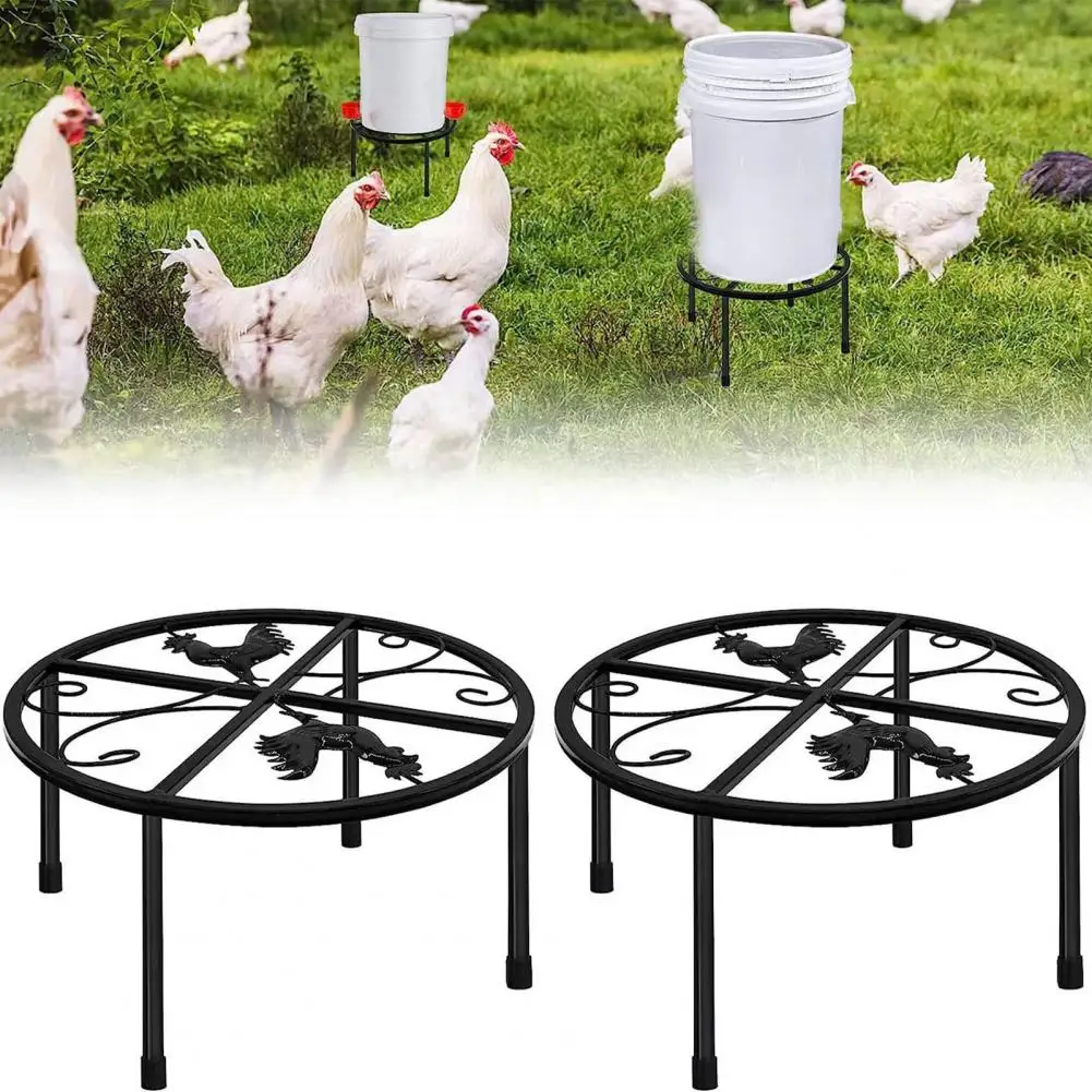 

Sturdy Chicken Feeder Stand Chicken Feeder Stand Sturdy Metal Stand for Indoor/outdoor Poultry Accessory Equipped with Feeder