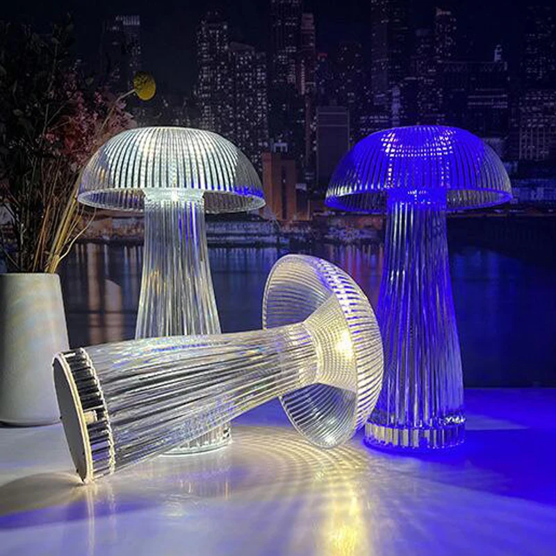 

3/16 Colors LED Crystal Table Lamp Rose Light Projector Touch Romantic Diamond Atmosphere Light USB LED Night Light for Bedroom