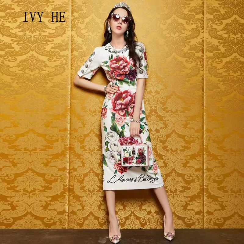 IVY HE 2023 Spring Summer ZA Women's Dress Clothing Fashion Runway O