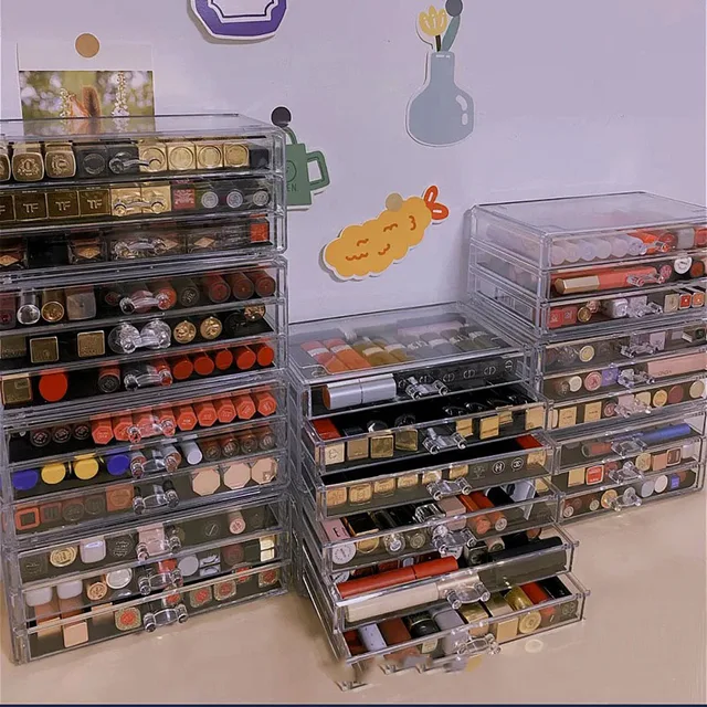 Japán Stílusú Rúzs Tároló Állvány Smink Szervező Doboz Multifunkcionális Fiók Fehérnemű Zokni Ékszer - Image 4