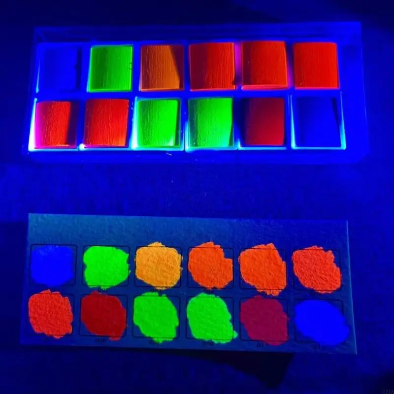 Fluorescent Color Watercolor Paint 12 Colors Watercolor Paints for Art Painting
