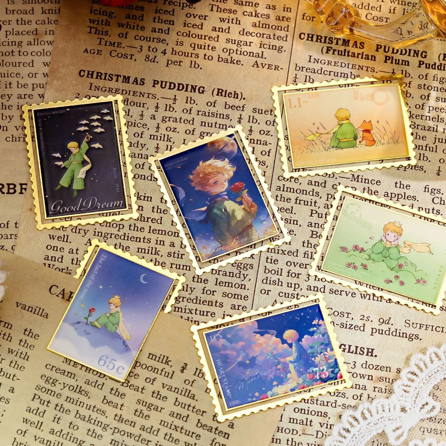 Metal Bookmarks Golden Hollow The Little Prince Theme Book Mark For Book Lovers Writers Readers Children metal bookmark,bookmarks stationery supplies