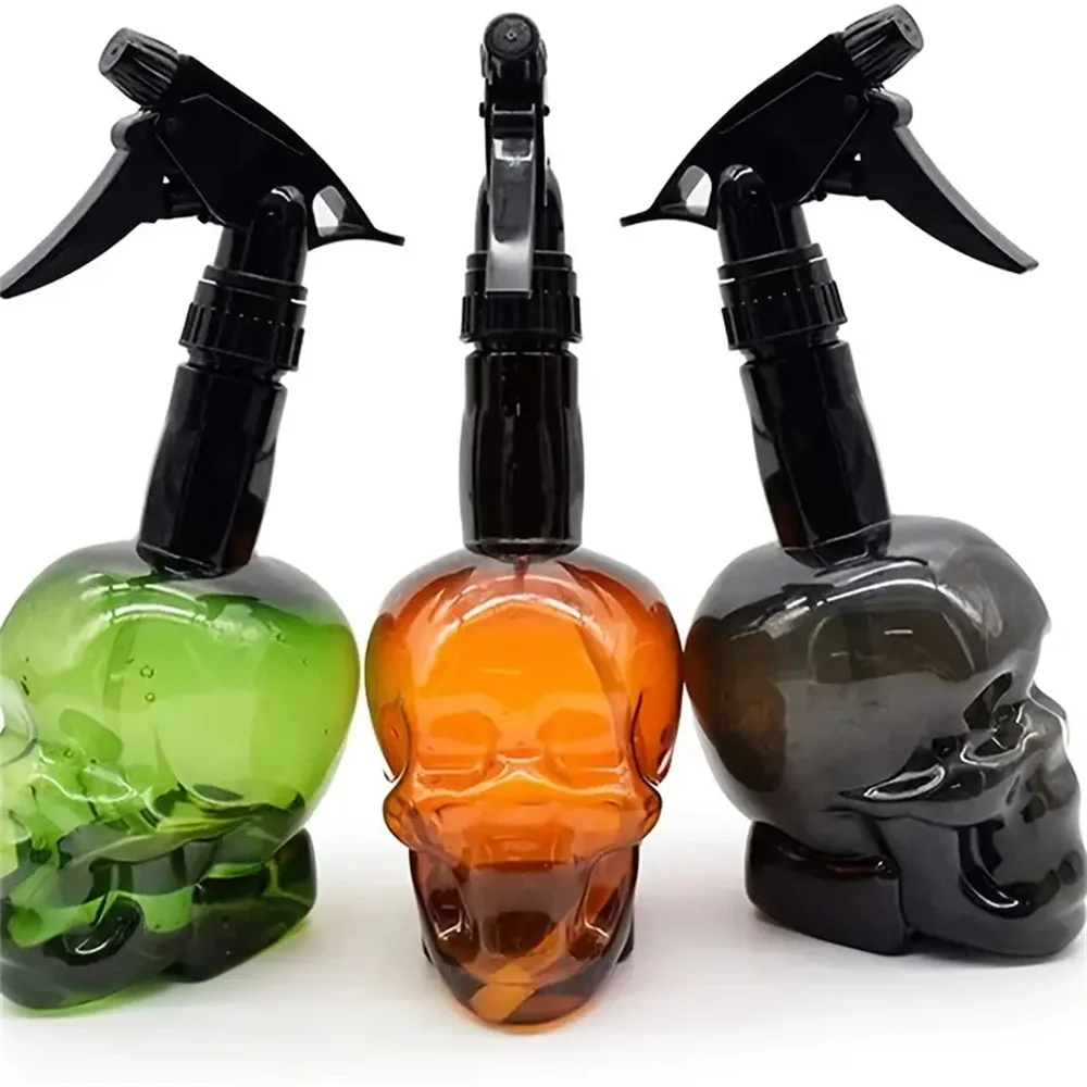 Skull Plastic Squirt Bottle 1Pc 500ml Tattoo Spray Bottle Foaming Pump For Mousse Salon Hair Liquid Tattoo Supplies