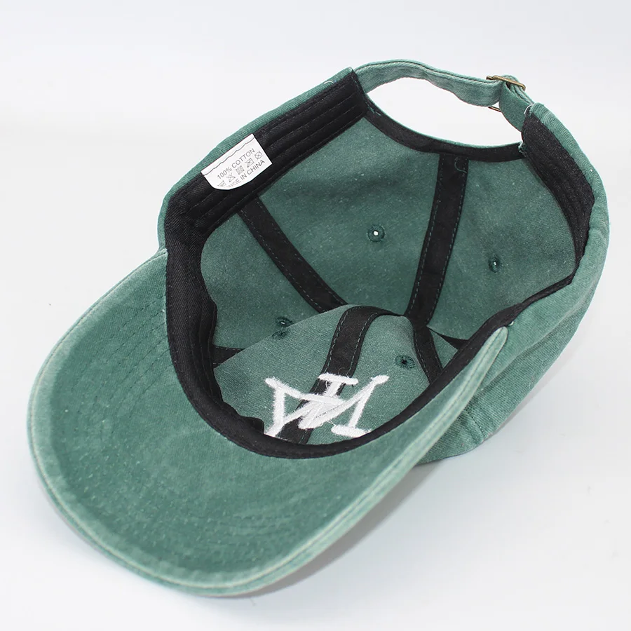Embroidered NY letters New York Vintage Baseball caps Men Women Water Washed Sunscreen Sun Hat Sports Fishing Peaked cap dad Hat – Detail 5