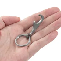 1pc EDC Mini Bottle Opener Gear Rock Climb Beer Camp Portable Keyhole Practical Tool Stainless Steel Hike Outdoor Accessories CN 1