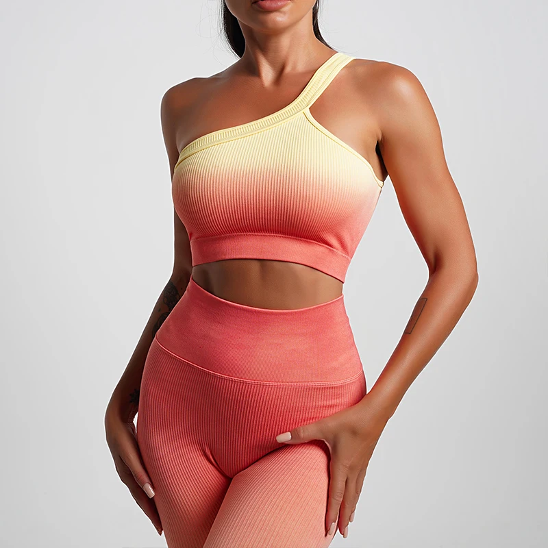 Orange Shoulder bra