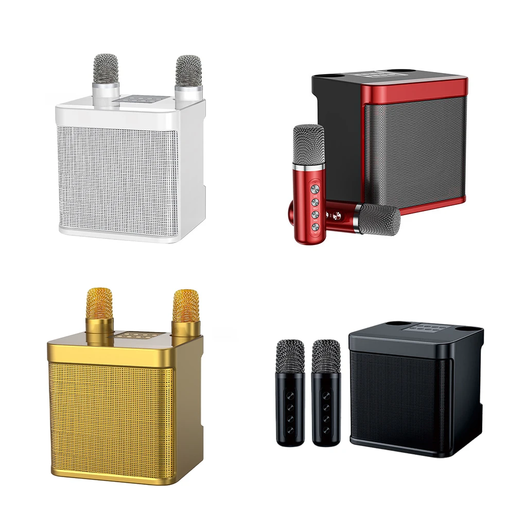 

Home Wireless Speaker Microphone Set Traveling Party Soundbox Mic Kit