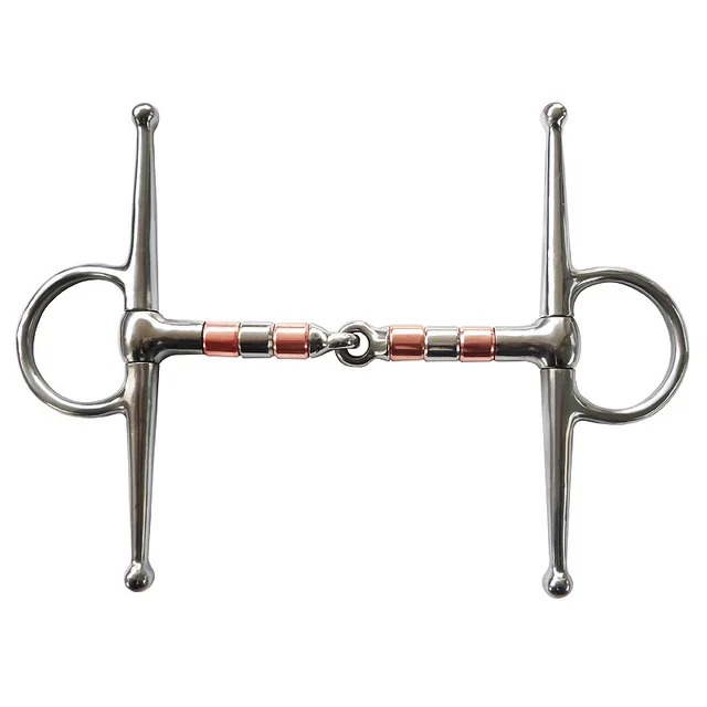 Stainless Steel full cheek Bit Horse Bit Gag eggbutt bit Snaffle Bite 125/127/130/135mm Mouthpiece Training Equestrian Equipment 2