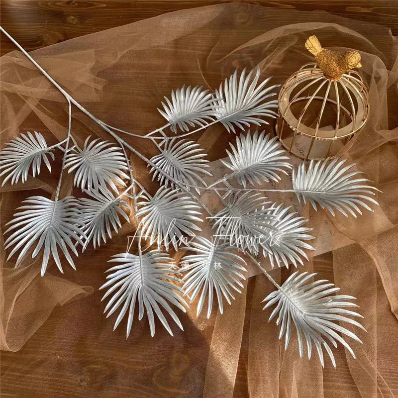 Silver Series Artificial Foliage for DIY Floral Arrangements and Home Decor