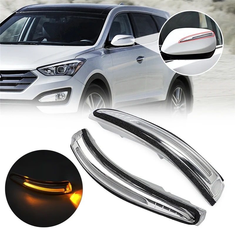 Turn Signal Light LED Side Rearview Mirror Sequential Indicator Blinker Flasher Lamp For Hyundai Santa Fe Sport IX45 2014 - 2016 |