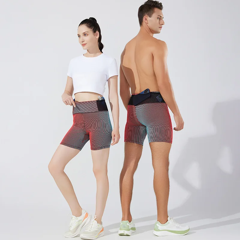 Compression Shorts Gym Man Double Deck Sports Fitness Shorts Male Sportswear Women Yoga Workout Marathon Sporty Running Bodybuilding Shorts