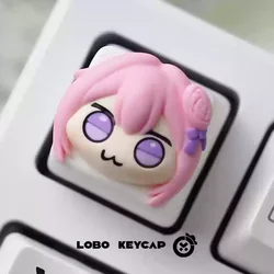 Creative Resin Keycap: The Goddess of Victory - Abstract & Cute Design (A)