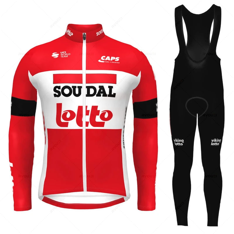 Maillot Cyclisme Homme/femme Manches Longues Rouge – VTT Route, Respirant