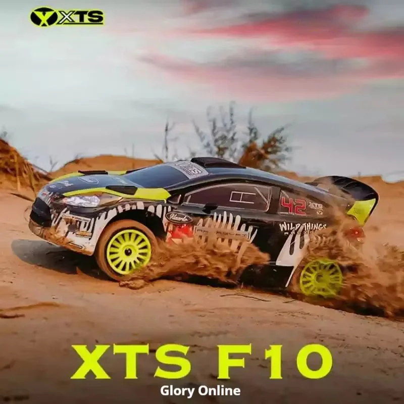 LLL XTS F10 Rally Car 1:10 RC Remote Control Car Carbon Fiber Four-wheel Drive Drift Racing Off-Road Simulation Model RTR 4