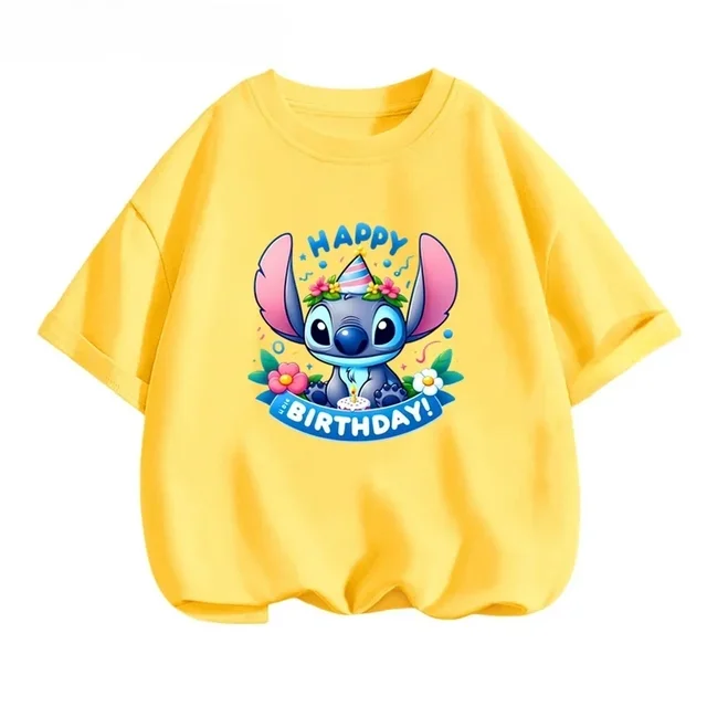 thumbnail image 1 of Camiseta de verano Kawaii Lilo Stitch para niños, ropa para niños y niñas, camisetas con gráficos de dibujos animados para niños, linda camiseta de manga corta de Anime, camiseta para bebé, 1 of 5