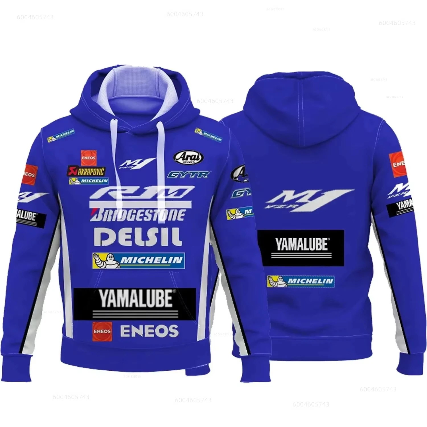 Yamaha M1 Racing Suit Men's 3D Printed Motorcycle Hoodie Extreme Sports & Riding Gear