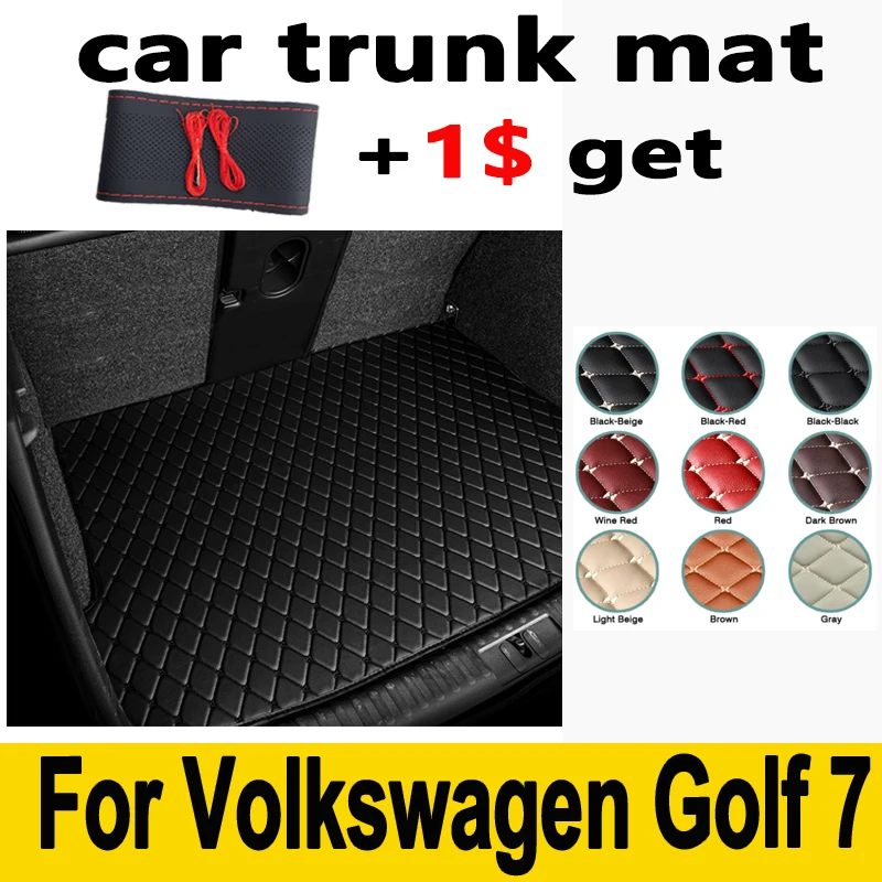

Коврик из искусственной кожи под заказ для автомобильного багажника Volkswagen Golf 7 универсал 2013 2014 2015 2016 2017 2018 2019