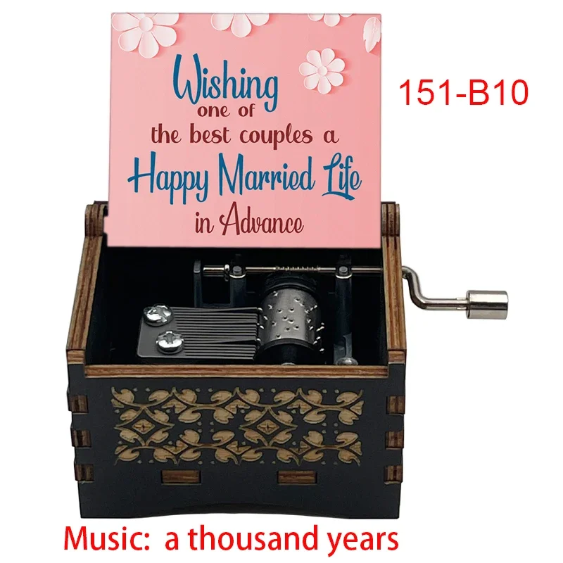 A Thousand Years Vampire Movie Music Box Handed Wooden 18 Tones