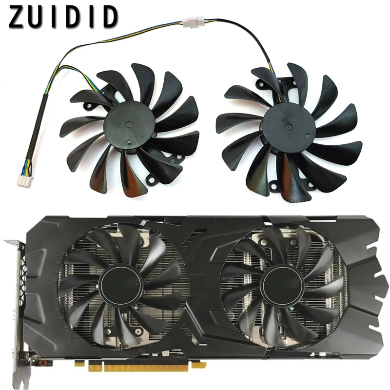 Ventola Di Raffreddamento 95Mm 4Pin Muslimex Gup Per Kfa2 Galaxy Geforce Gtx 1070 1070Ti 1080 Exoc Snpr Ventola Di Raffreddamento Della Scheda Grafica