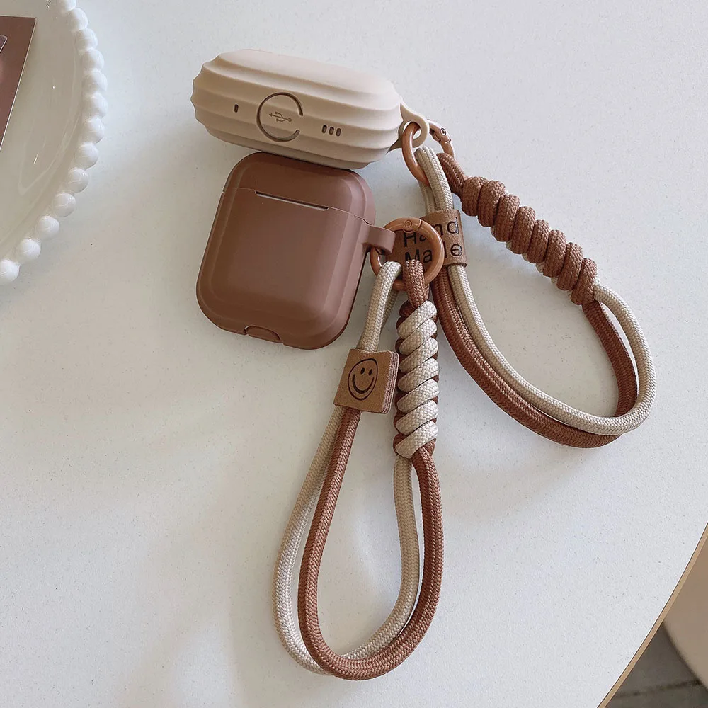 Stylish Silicone Earphone Case with Cute Lanyard - Protective Cover