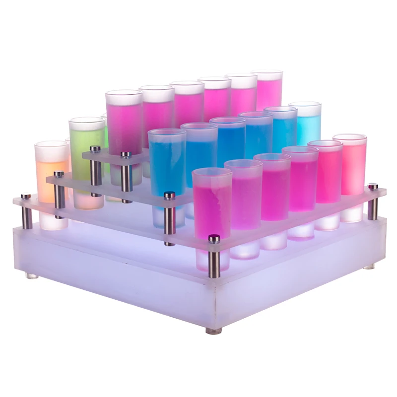 

Cup Holder Creative Glow Chicken Tail Wine Glass Holder Led Bar KTV Wine Rack Colorful Wine Glass Holder