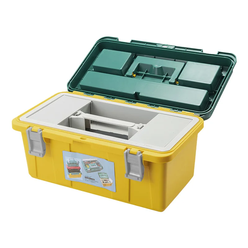 Organizer Tool Box Complete Tool Storage Box Hard Plastic