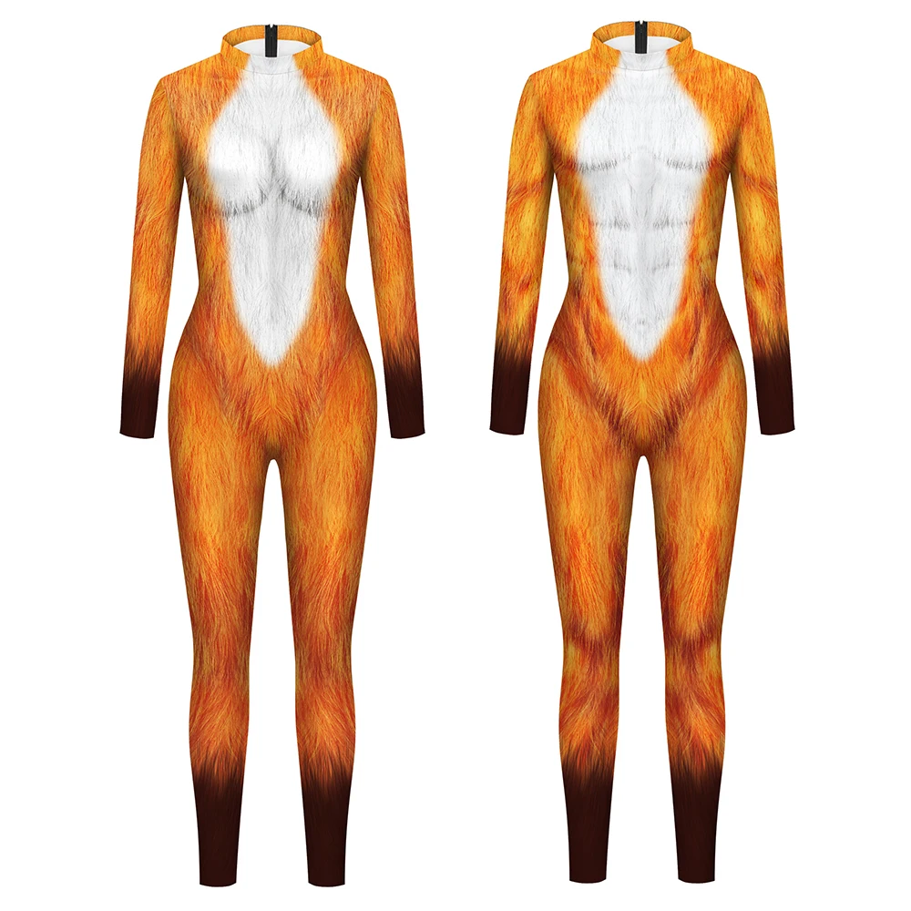 

Zawaland Halloween Cosplay Costume 3D Print Catsuit Adult Woman and Men Jumpsuit Animals Role Bodysuit Carnival Party Zentai