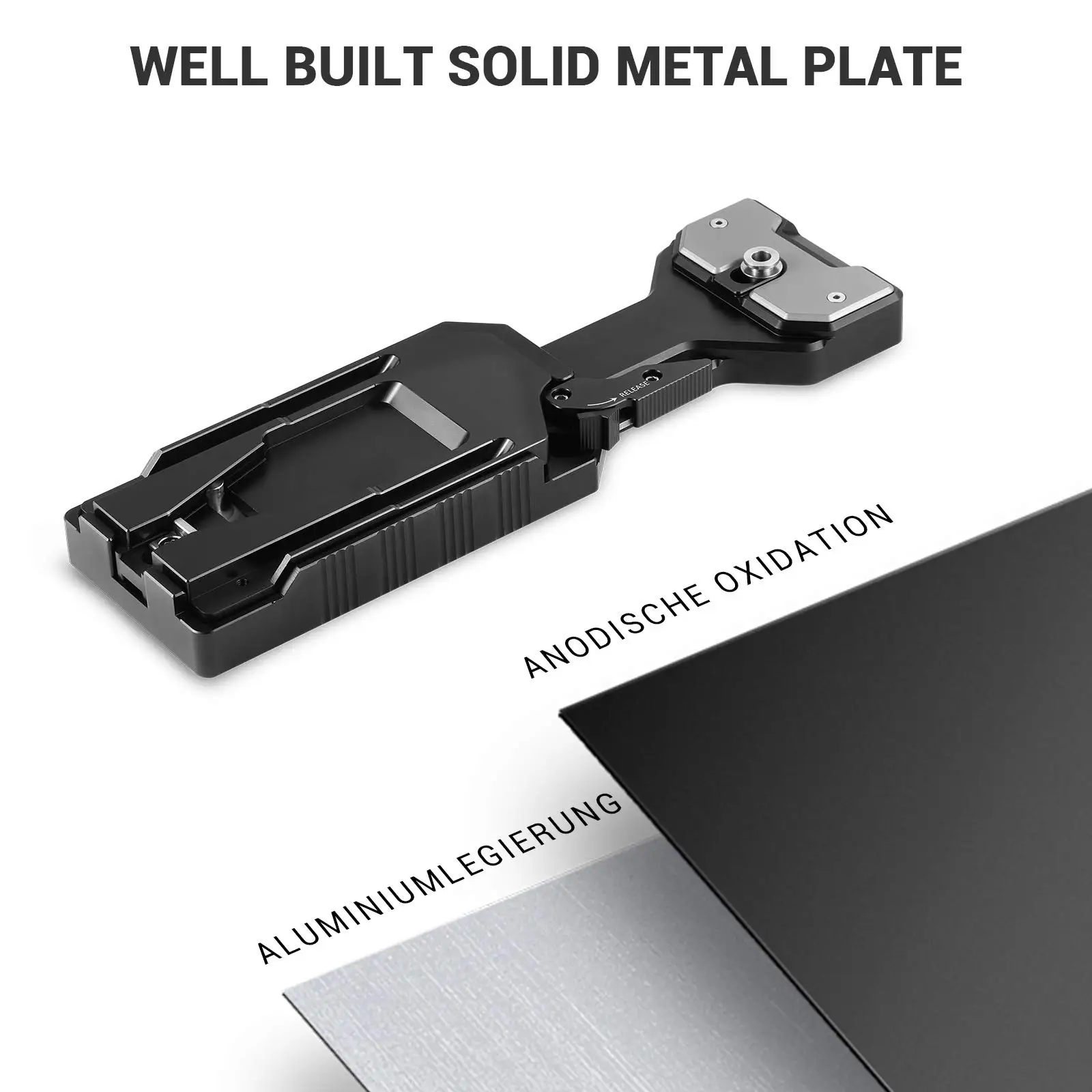 Piastra Sgancio Rapido SMALLRIG 4491 - Guida NATO - Per Fotocamere E Monitor - Carico 5kg - Foto 2