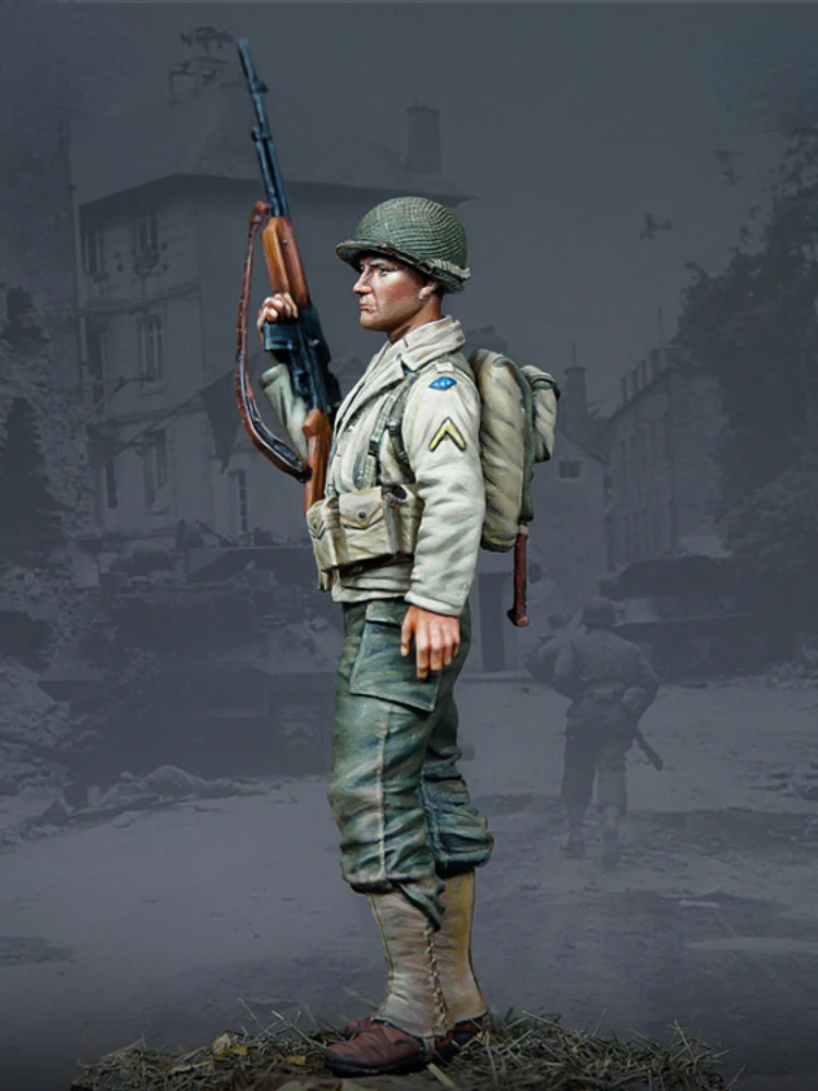 1/35 Scale Resin Figure Soldier Model Military Us Army Bar Gunner Standing Post Gk Unassembled Unpainted Scene Miniature 888 3