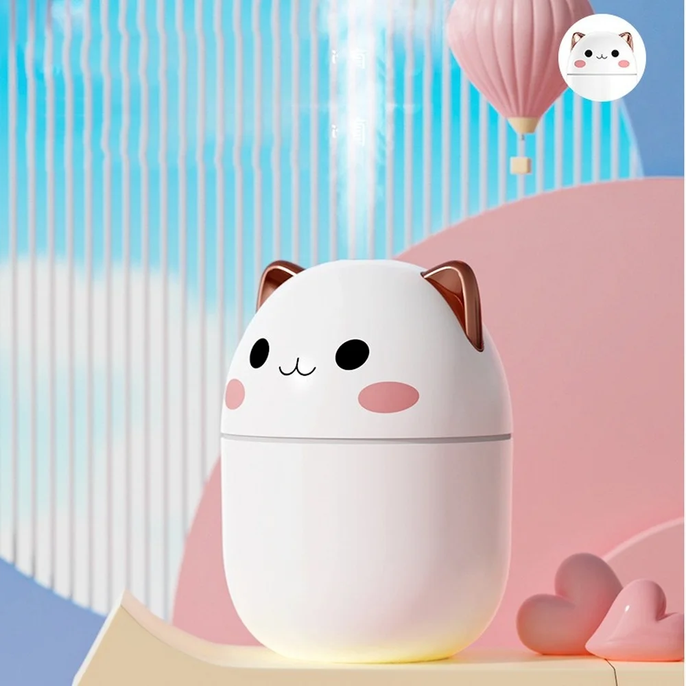 Mini humidificateur d'air USB mignon pour animaux de compagnie, petit  animal domestique, aromathérapie, créativité de la voiture ours, lampe de  nuit LED, 220ml - AliExpress