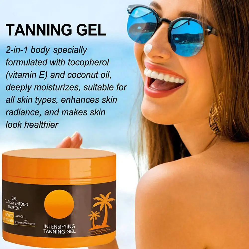 150ml Black Repair Cream Tanning Bronze Color Hydration Moisturizing Healthy Skin Tone Post Sun Repair