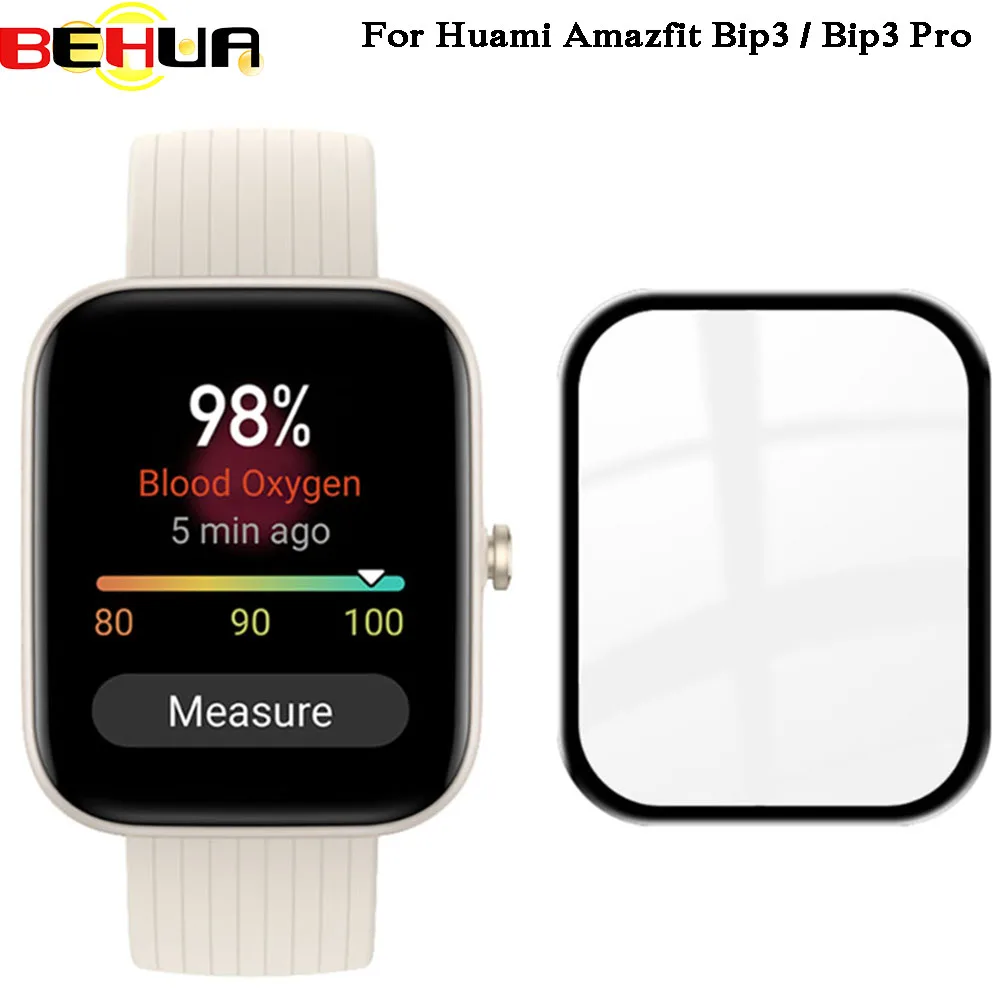 

BEHUA Soft Protective Film Guard For Huami Amazfit Bip 3 / 3 Pro 3D Curved Full Screen Protector Films For GTS 4Mini Accessories