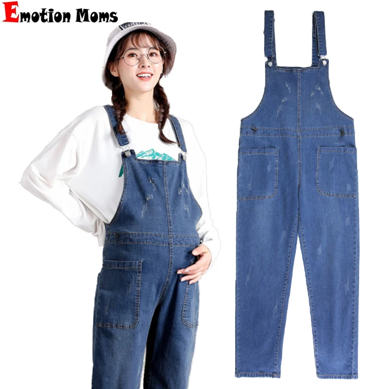 

Emotion Moms Maternity Jeans For Pregnant Women Pregnancy Fashion Loose Pocket Jeans Women Large Size Jeans Pants