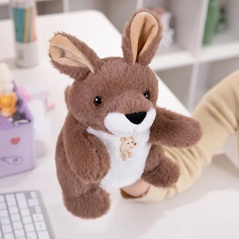 Animales de peluche de juguete, marioneta de mano para dedo, muñecas Kawaii, juguetes educativos para bebés, aprendizaje