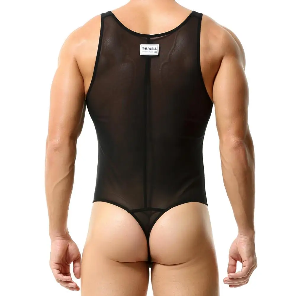 Body Shaper Mens Lingerie Mens Shapewear Singlets Sexy Underwear Fitness Sport Mesh Breathable Undershirts Men Bodysuit Thongs