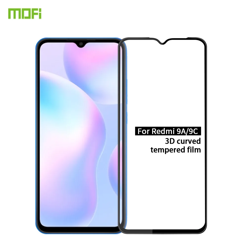 

Redmi 9A Tempered Glass Original MOFI 3D Screen Protector For Xiaomi Redmi9A Redmi9C Redmi 9C Full Screeen Cover Glass