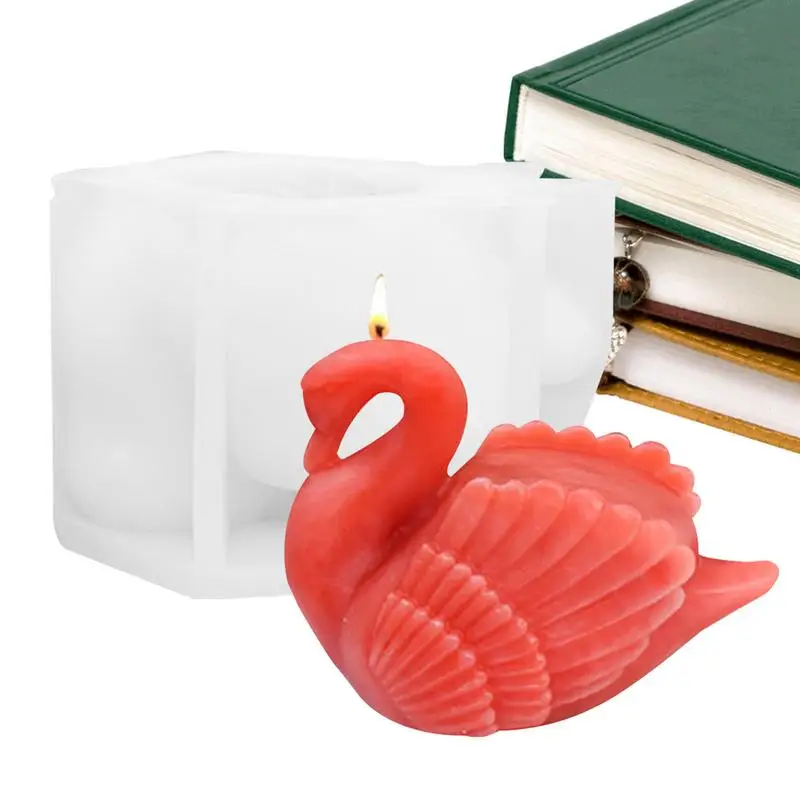 

Candle Molds Swan Silicone Molds Three-dimensional Swan Silicone Mold DIY Aromatherapy Candle Home Ornaments home decoration
