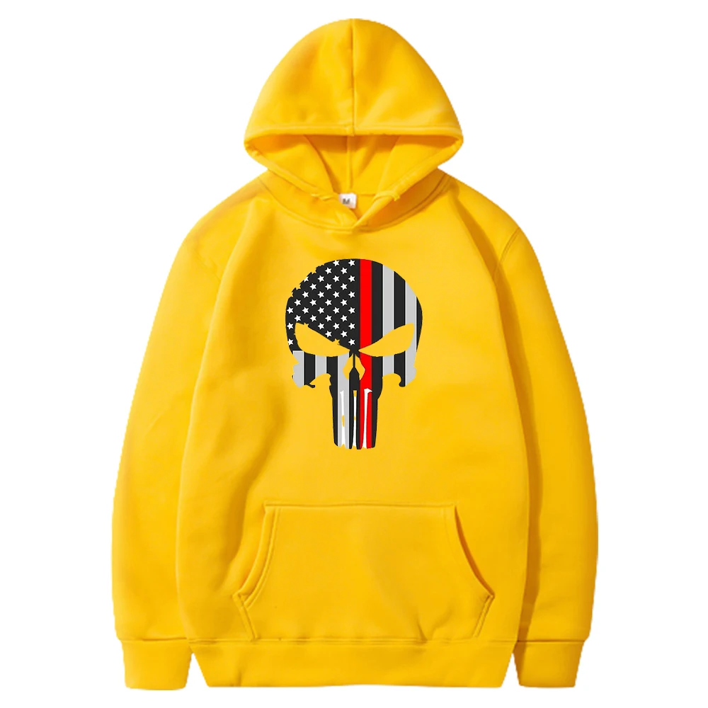 

Intense Punisher Art Skull Hoodie 2023 Autumn Men's Fashion Hoodie Cotton Birthday Gift Homme Sweatshirt