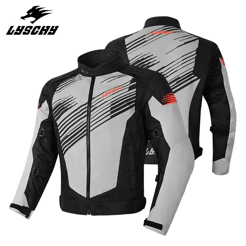 

Winter Waterproof Thickened Warm LYSCHY Riding Clothing Men's Four Season Anti Drop Motorcycle Jacket with Built-in CE Protector